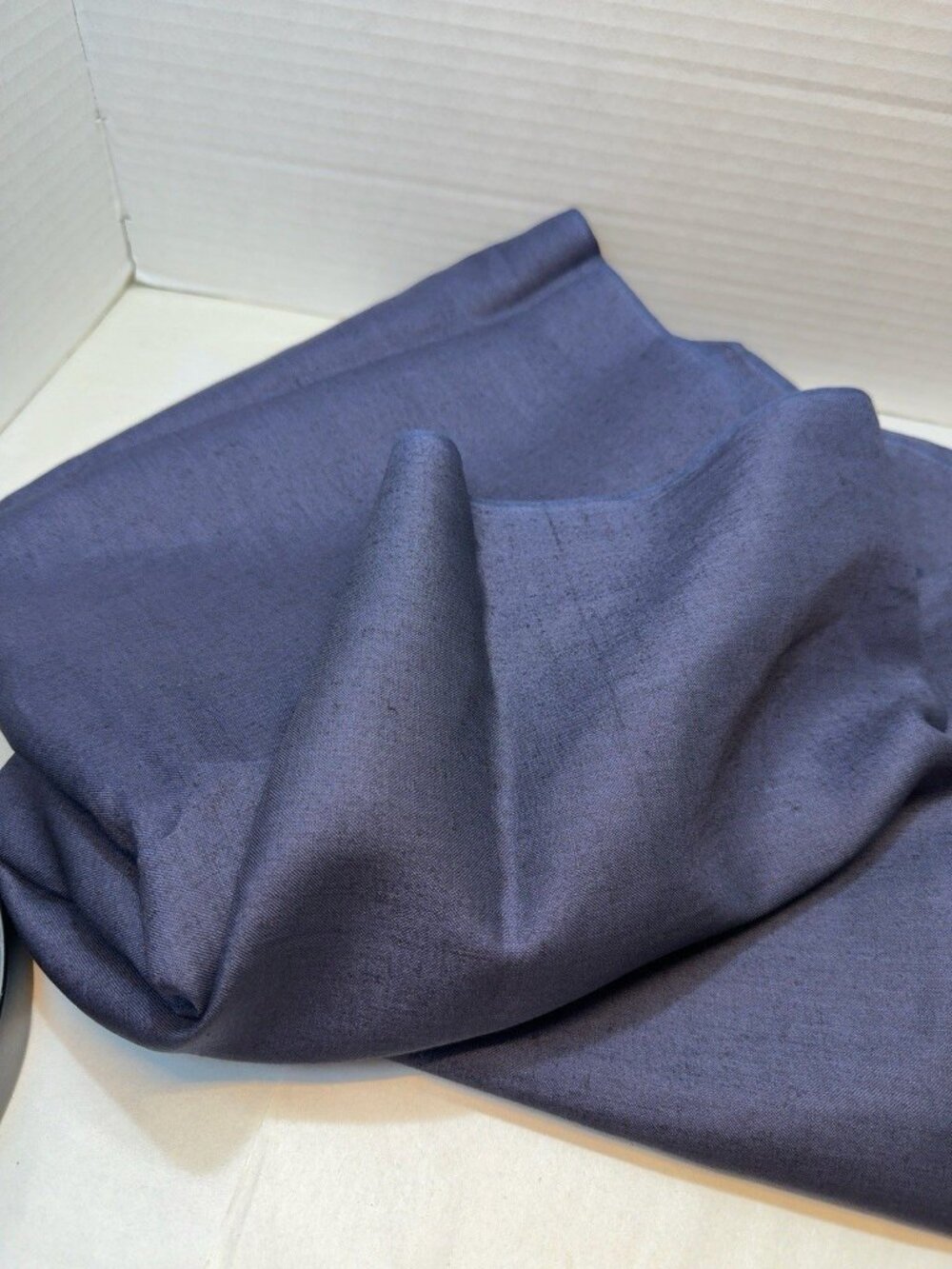 Navy Blue Fabric 3 Yards x 46” Wide Textured Apparel Sewing Material